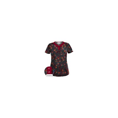 UA Pretty Persian Black Print Scrub Top