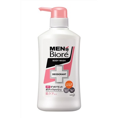 KAO Mens Biore Противовоспалительный мужской гель для душа аромат полевых цветов 440 мл.