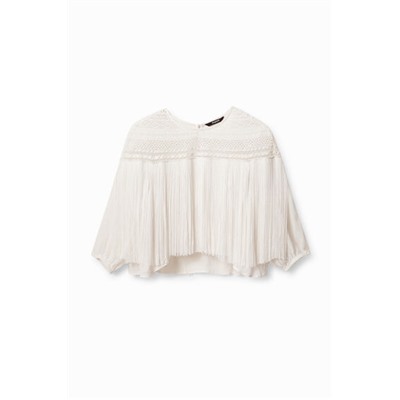 Blusa boho flecos