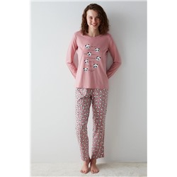 Penti Panda Desenli Haftalık Mood Pijama Takımı PNF87PYB23SK-RE5