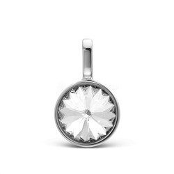 Подвеска из серебра с кристаллом Swarovski родированная 925 пробы CP-6906-3-SER