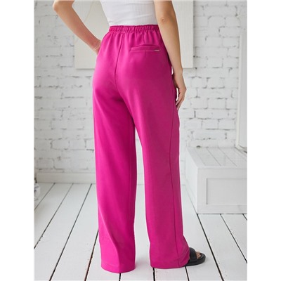 Свободные брюки из тонкого премиального футера с эластаном