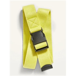 Gender-Neutral Webbed Canvas Clip-Buckle Stretch Belt for Kids