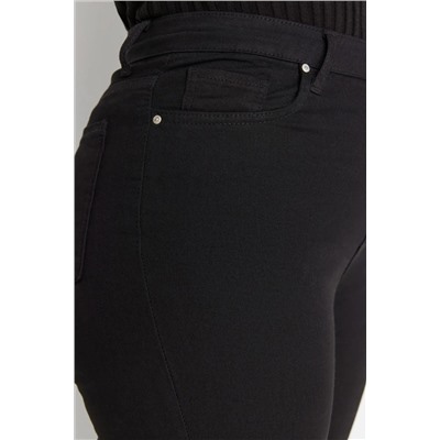 Solmayan Siyah Yüksek Bel Esnek Skinny Jeans TBBAW23CJ00061