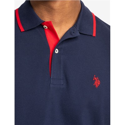 SLIM FIT STRETCH SOLID PIQUE POLO SHIRT