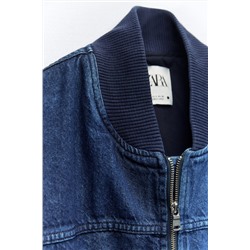 ZW BOMBER DENIM CONTRASTE