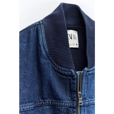 ZW BOMBER DENIM CONTRASTE