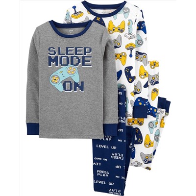 Carter's | Kid 4-Piece 100% Snug Fit Cotton PJs