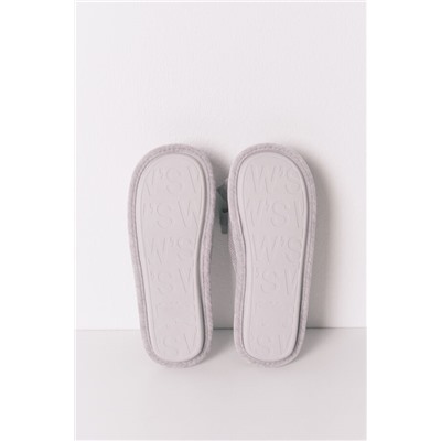 Zapatillas cerradas chenilla gris