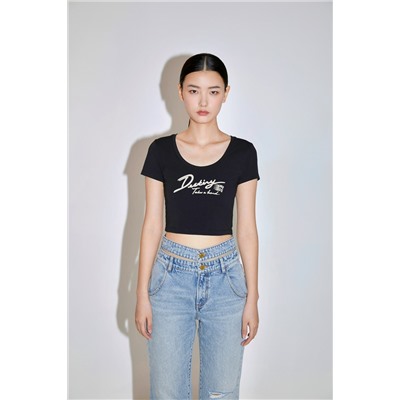 Crop top Negro