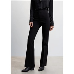 Pantalón acampanado pinzas -  Mujer | MANGO OUTLET Melilla