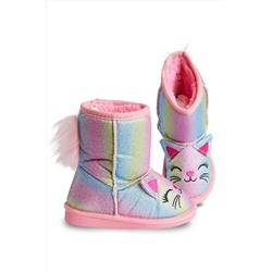 Denokids Kedi Renkli Simli Kız Çocuk Bot CFF-23S1-085