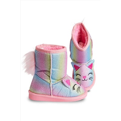 Denokids Kedi Renkli Simli Kız Çocuk Bot CFF-23S1-085