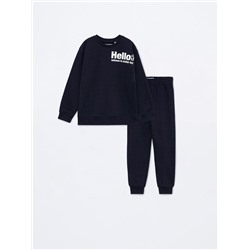 TRACKSUIT SWEATSHIRT AND BOTTOMS SET