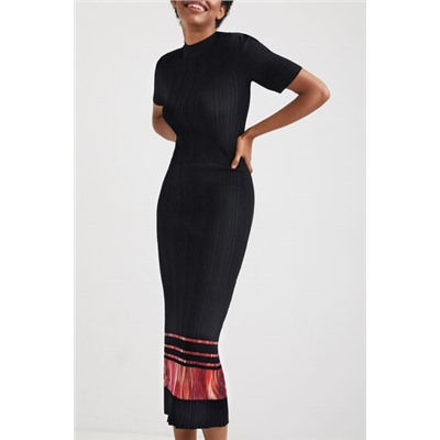 Vestido midi plisado
