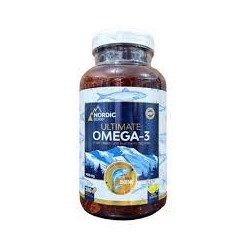 Омега-3 от NORDIC со вкусом лимона), 2500 мг, 200 капсул