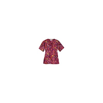 UA Tibetan Tease Wine Print Scrub Top