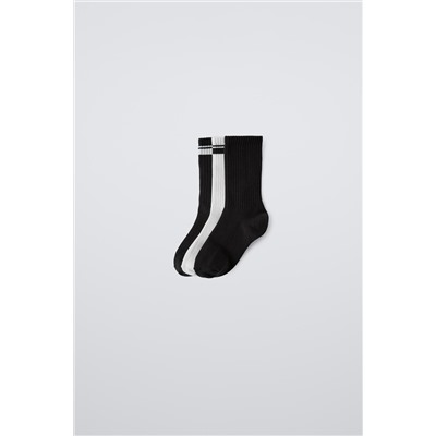 3-PACK OF LONG SOCKS WITH STRIPES