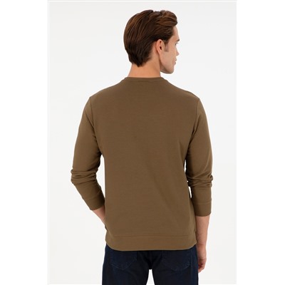 Erkek Haki Sweatshirt