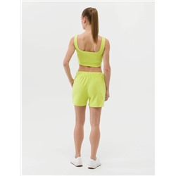 Yeşil Regular Fit Örme Şort