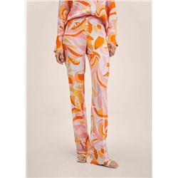 Pantalón recto fluido -  Mujer | MANGO OUTLET Melilla