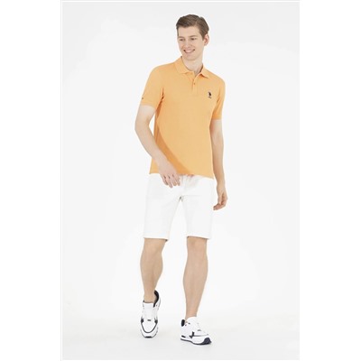 Erkek Turuncu Basic Polo Yaka Tişört