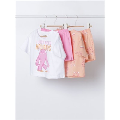 PACK OF 2 PRINTED PYJAMA SETS