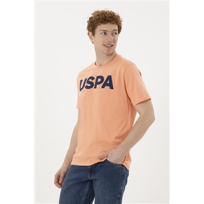 Erkek Regular Fit Bisiklet Yaka Somon Basic Tişört