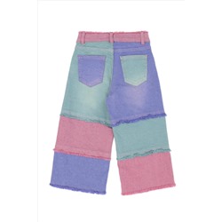 Kız Çocuk Pembe Jean Pantolon