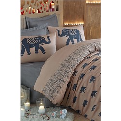 Ev & Ev Home Mature Nevresim Seti Çift Kişilik Fil Mavi Ep-020623