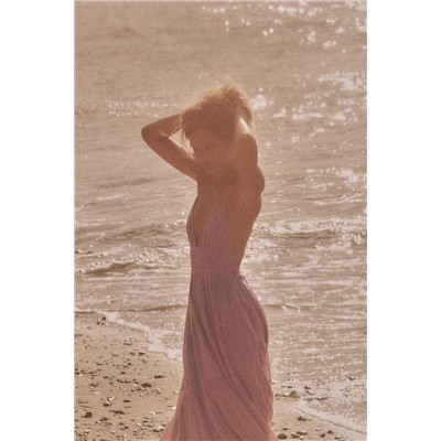 GAUZE MIDI DRESS