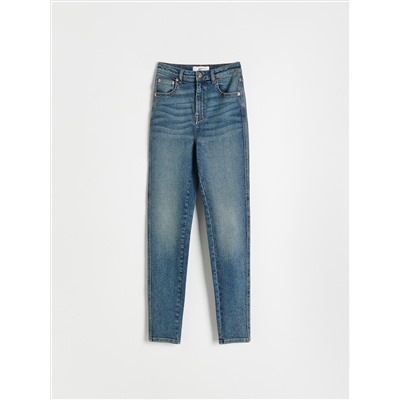 Slim-Jeans mit hoher Leibhöhe
