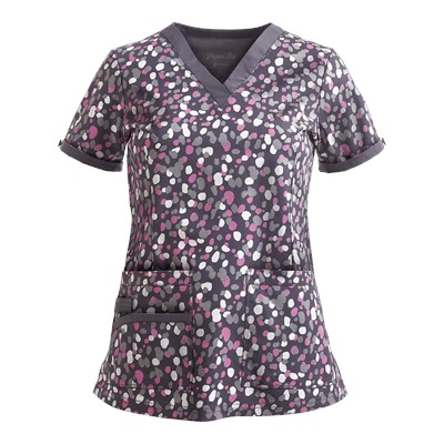 Maevn Scrubs PrimaFlex Spotty Texture Top