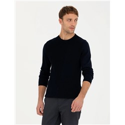 Lacivert Slim Fit Kazak