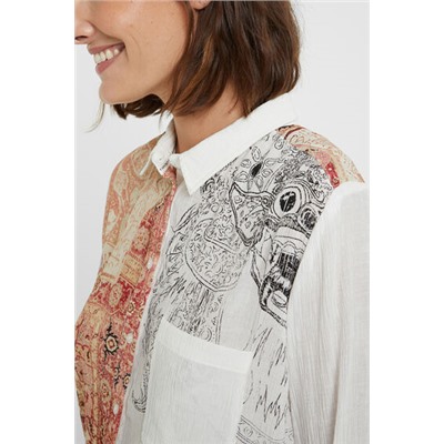 Camisa boho de bambula