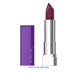 Maybelline Color Sensational Lipstick, Lip Makeup, Cream Finish, Hydrating Lipstick, Nude, Pink, Red, Plum Lip Color, Berry Go, 0.15 oz;