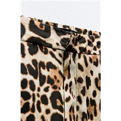 STRAIGHT FIT SNAKESKIN PRINT TROUSERS