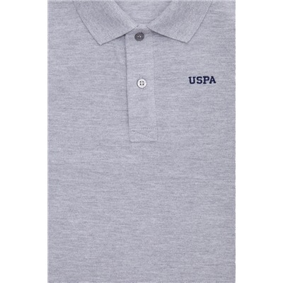 Erkek Çocuk Gri Melanj Basic Polo Yaka Tişört
