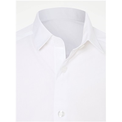 Easy On Boys White Long Sleeve School Shirt 2 Pack