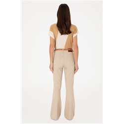 Kadın Taş Skinny Flare Fit Jean Pantolon