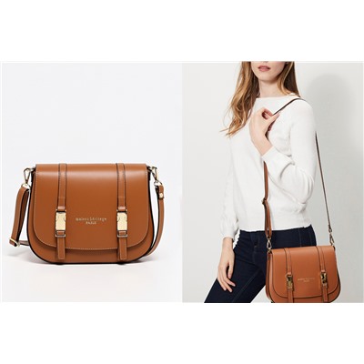 Bandolera de piel Tex Camel