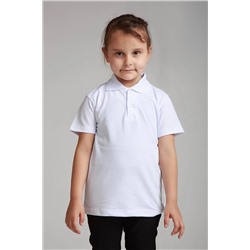Dragora Çocuk Beyaz Polo Yaka Okul Penye T-shirt PT777