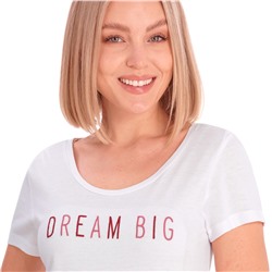 Damen T-Shirt mit gesticktem Schriftzug