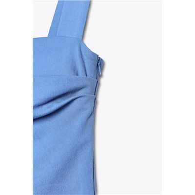 GATHERED MIDI DRESS