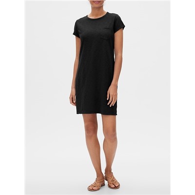 Pocket Short Sleeve Shirtdress
