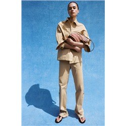 OVERSHIRT WITH STRIPED CUFFS