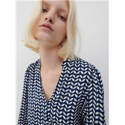 Gemusterte Bluse