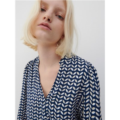 Gemusterte Bluse