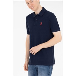 Erkek Koyu Lacivert Basic Polo Yaka Tişört