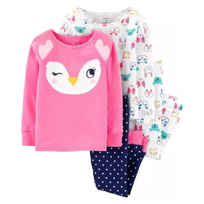 Carter's | Toddler 4-Piece Ballet Snug Fit Cotton PJs